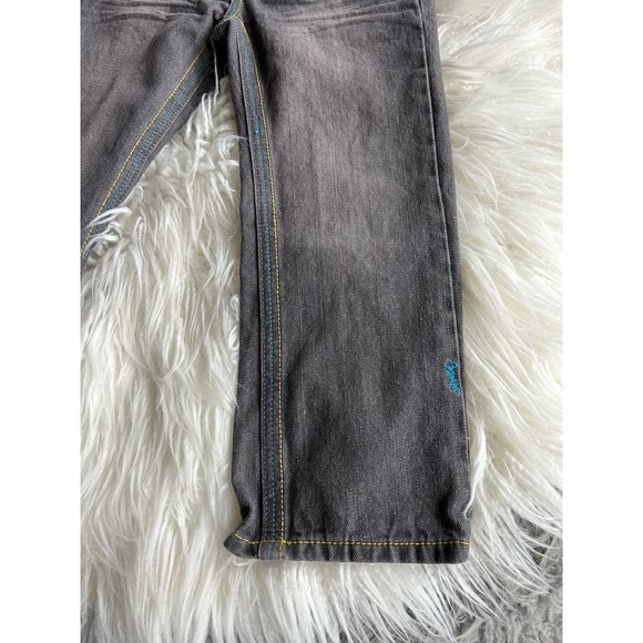 Coogi‎ kids Denim Straight Leg Jeans Embroidered Pockets Dark Wash Black SZ 5 - Picture 4 of 12
